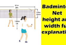 badminton net height