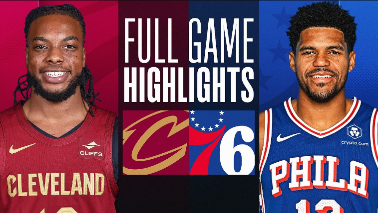 cleveland cavaliers vs 76ers match player stats